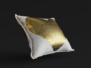 jonathan adler talitha white heart throw pillow 3D Model