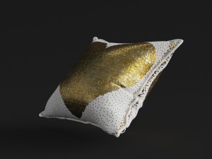 jonathan adler talitha white heart throw pillow 3D-Modell