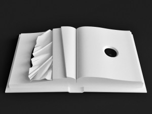 book sculpture 3D मॉडल
