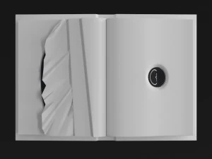 book sculpture 3D Model