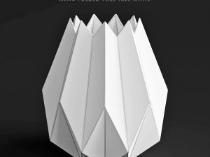 vase leo and bella menu folded vase tall white Model 3D
