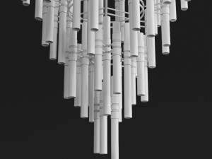 luxxy waterfall chandelier 3D Model