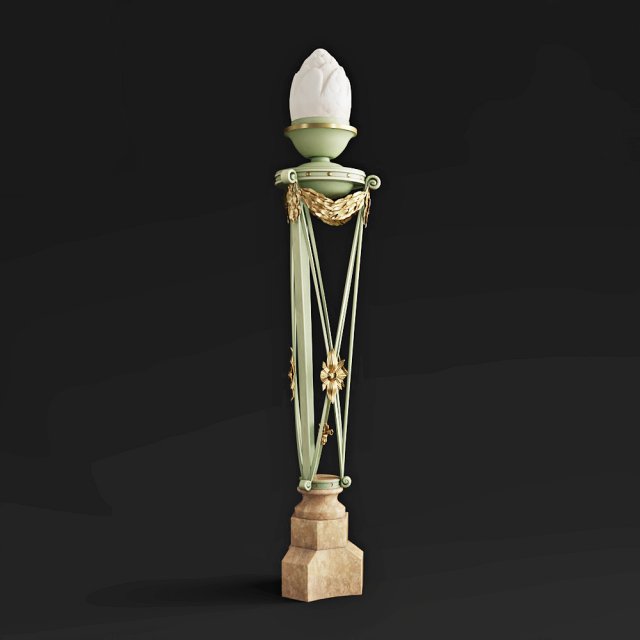 pair of 19th c italian brazier style floor lamps 3D Модель .c4d .max .obj .3ds .fbx .stl .blend 