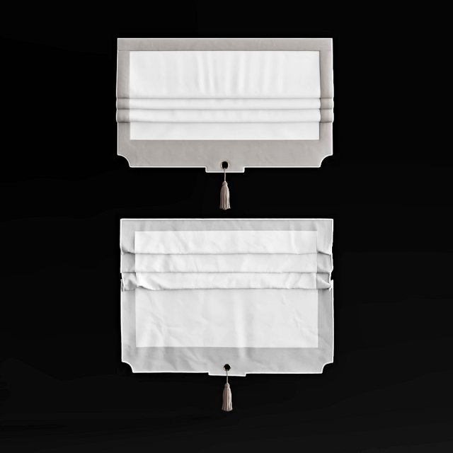 roman curtain 3D Model .c4d .max .obj .3ds .fbx .stl .blend 