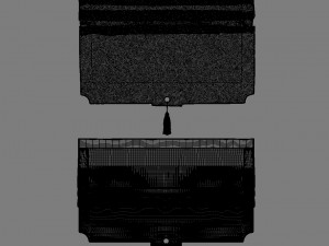 roman curtain 3D Model