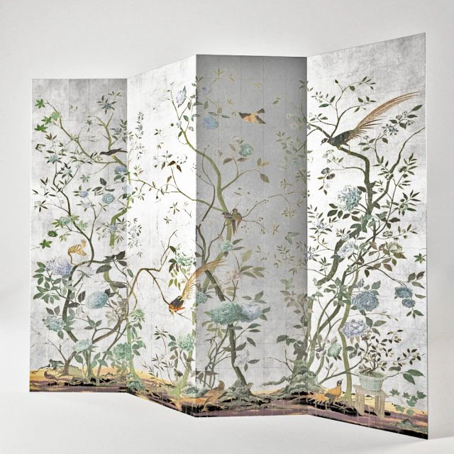 folding screen 3D Model .c4d .max .obj .3ds .fbx .stl .blend 