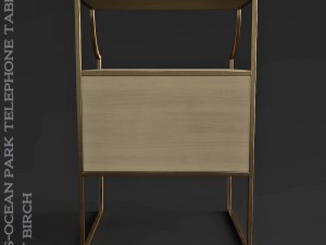 stanley furniture oasis-ocean park telephone table in grey birch 3D-Modell