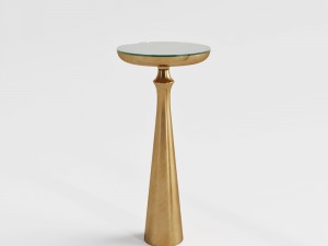 stidio i a home minaret satin brass small accent table 3D मॉडल