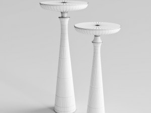 stidio i a home minaret satin brass small accent table 3D मॉडल