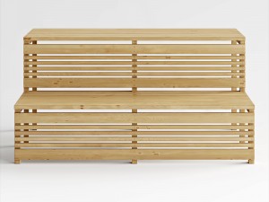 bench for sauna 3D Model