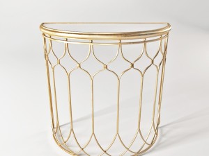uttermost floressa gold console table 3D Model