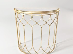 Самый совершенный золотой консольный столик Floressa 3D Модель
