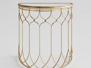 uttermost floressa gold console table 3Dモデル