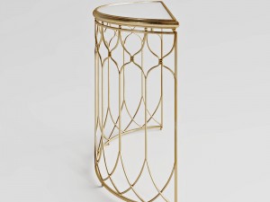 uttermost floressa gold console table 3Dモデル