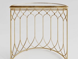uttermost floressa gold console table 3Dモデル