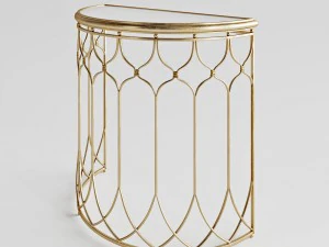 uttermost floressa gold console table 3D Model