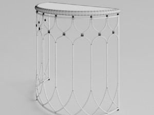 uttermost floressa gold console table 3Dモデル