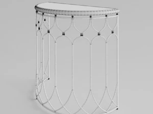 uttermost floressa gold console table 3D Model