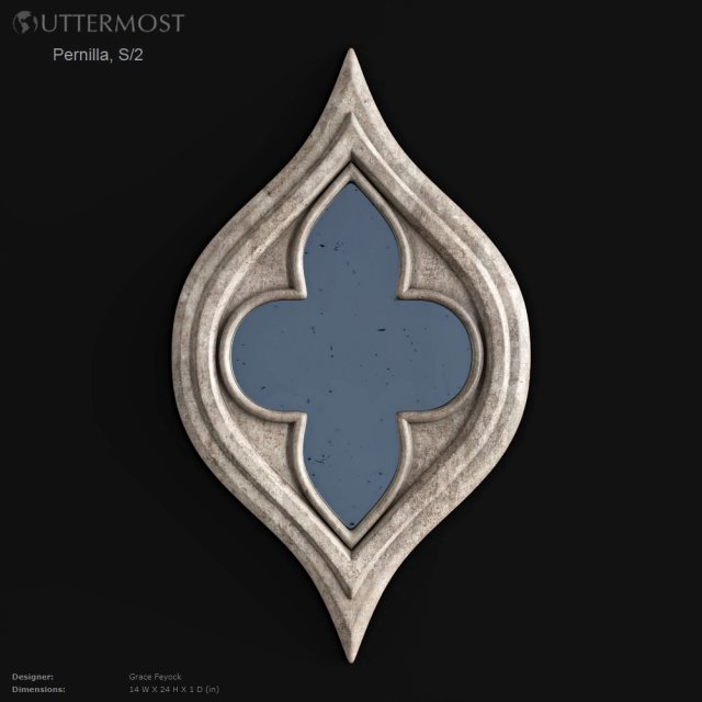 uttermost pernilla s2 mirror 3D Model .c4d .max .obj .3ds .fbx .stl .blend 