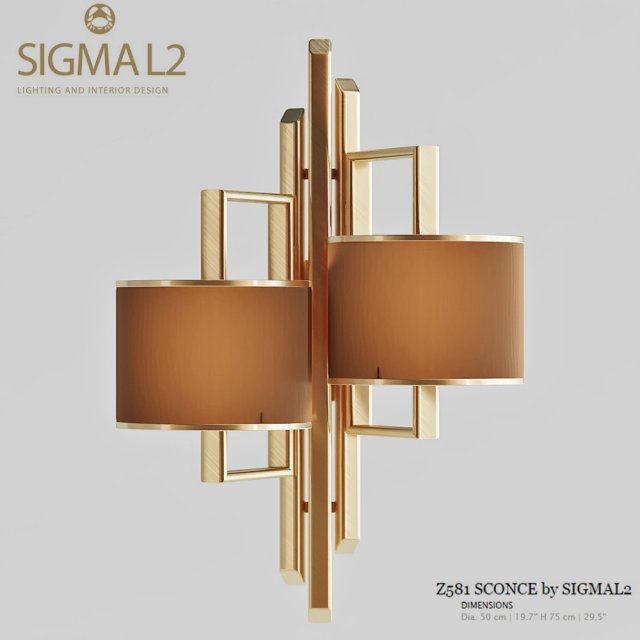 z581 sconce by sigma l2 Model 3D .c4d .max .obj .3ds .fbx .stl .blend 