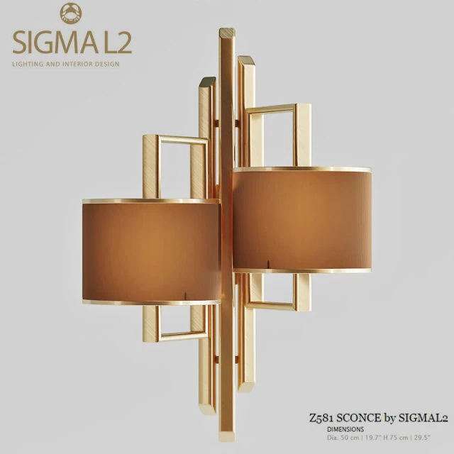 z581 sconce by sigma l2 3D Model .c4d .max .obj .3ds .fbx .stl .blend 