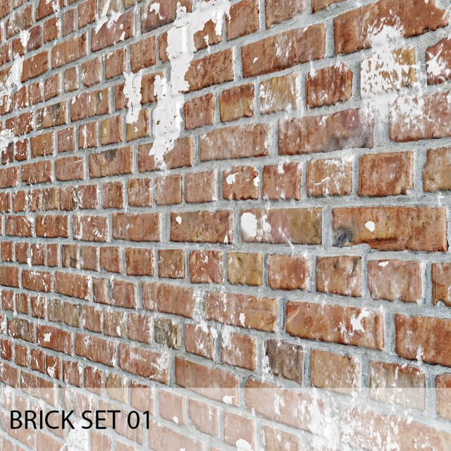 brick set 01 Modelo 3D .c4d .max .obj .3ds .fbx .stl .blend 