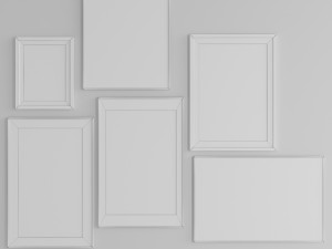 posters set 01 3D Модель