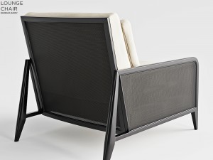 baker napa lounge chair Modèle 3D