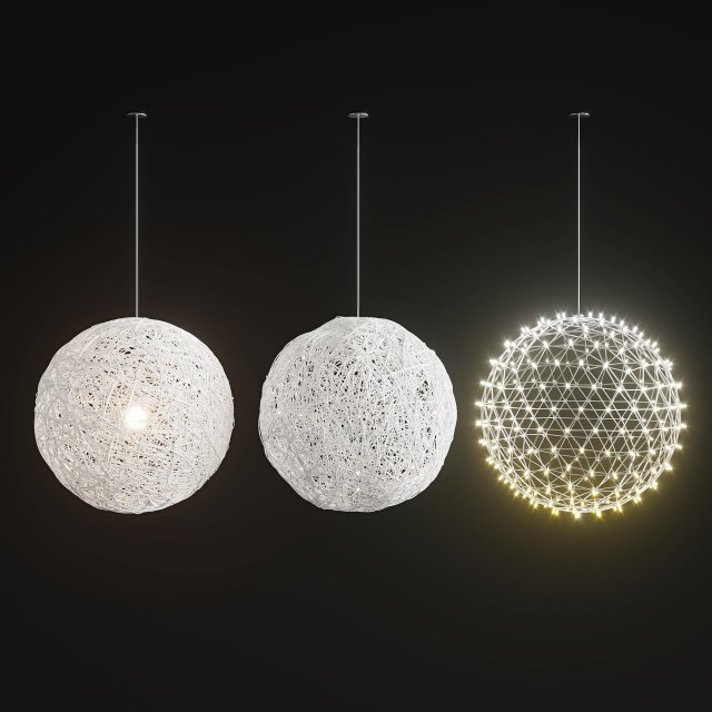 handmade lighting set 01 3D मॉडल .c4d .max .obj .3ds .fbx .stl .blend 