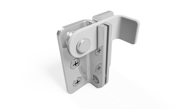 hinged lock 3D Model .c4d .max .obj .3ds .fbx .stl .blend 