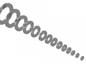 pn16 dn15-dn300 flange models 3D Model