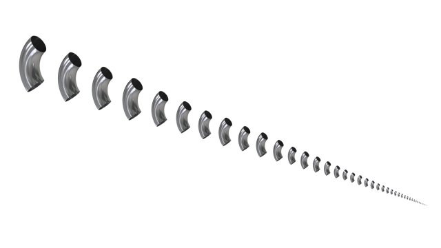 90 degree welded steel elbows-din2605 3D-Modell .c4d .max .obj .3ds .fbx .stl .blend 