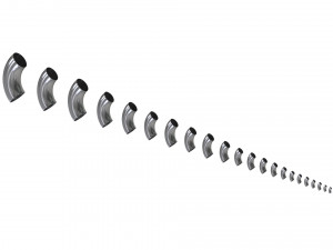 90 degree welded steel elbows-din2605 3D Model