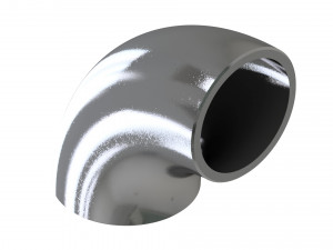 90 degree welded steel elbows-din2605 3D-Modell