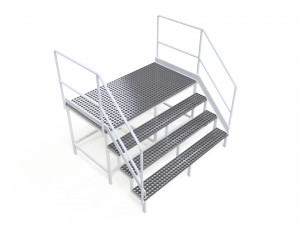 steel grill platform Modelo 3D