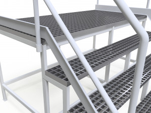 steel grill platform 3D Model