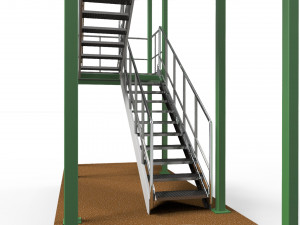 4-storey steel construction Modelo 3D