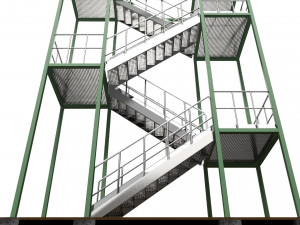 4-storey steel construction Modelo 3D