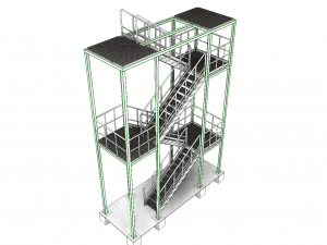 4-storey steel construction Modelo 3D