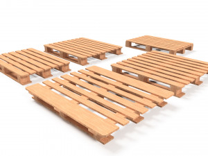 wooden pallets 3D Model