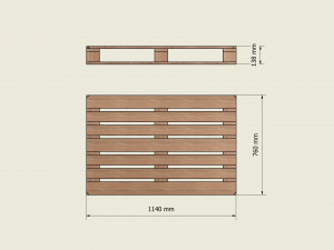 wooden pallets 3D Model