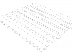 wooden pallets 3D Model