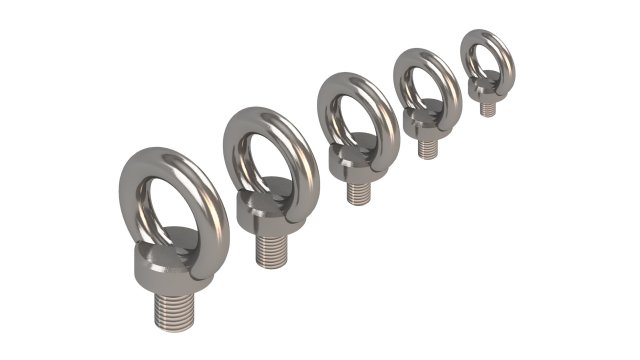 ring nuts din580 3Dモデル .c4d .max .obj .3ds .fbx .stl .blend 