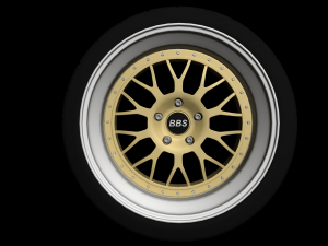 bbs gt2 magnesium wheel Model 3D