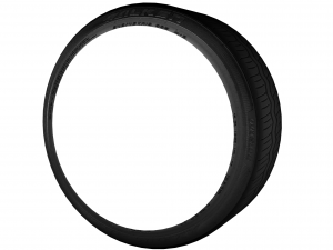 stretched tire low poly Model 3D