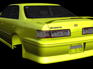 toyota mark ii origin streamline body kit aero jzx100 3D Модель