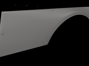 nissan skyline r33 50mm over fenders 3D Model