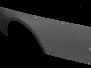 nissan skyline r33 50mm over fenders 3Dモデル
