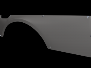 nissan skyline r33 50mm over fenders 3Dモデル