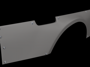 nissan skyline r33 50mm over fenders 3Dモデル